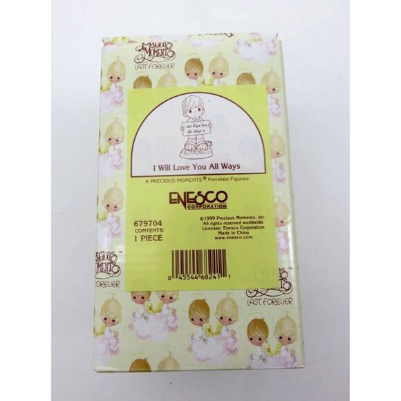 Enesco Precious Moments "I Will Love You All Ways" Figurine and Teddy Bear Gift - Picture 4 of 10